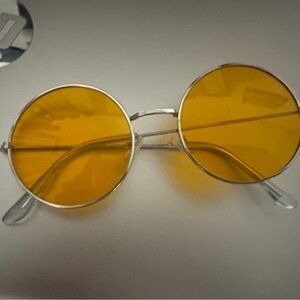 Round Yellow Lens Sunglasses